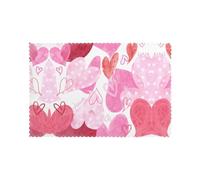 Watercolor Love 12x18 Inch Oil-Resistant Heat-Insulating Placemat Set – 6-Pack For Home, Hotel & Banquet Table Decor – Durable Polyester Fabric With Custom Diy Print Design
