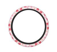 Watercolor Love Heart Pattern Steering Wheel Cover