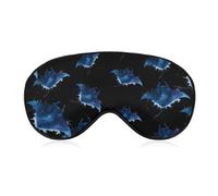 Watercolor Manta Ray Galaxy Blackout Sleep Mask for Side Sleeper Soft Covers for Travel Essentials Nap