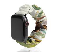 Watercolor Mexican Flag Ea-gle Elastic Smartwatch Replacement Bands