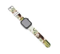 Watercolor Mexican Flag Ea-gle Silicone Smartwatch Replacement Bands Compatible with IWatch Wristbands Strap