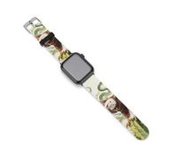 Watercolor Mexican Flag Ea-gle Silicone Smartwatch Replacement Bands Compatible with IWatch Wristbands Strap