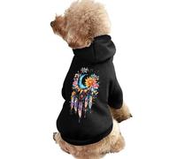 Watercolor Moon Dream Catcher Pet Suit with Hat Soft Dog Hoodies Breathable Cat Dogs Sweatshirts Outfit XL