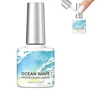 Watercolor Nail Gel - 10ML Quick Dry, Gradient Aesthetic Coat, Wave White, Bubble Gradient, Marble Ink Gradient Gel, Performance Travel & Wedding Party Use (1pcs)