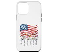 Watercolor National Flag Wildflowers Free Brave Case for iPhone 12 mini