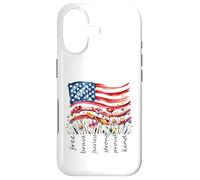 Watercolor National Flag Wildflowers Free Brave Case for iPhone 17