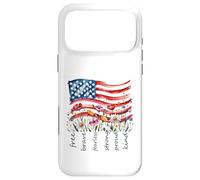 Watercolor National Flag Wildflowers Free Brave Case for iPhone 17 Pro Max