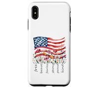 Watercolor National Flag Wildflowers Free Brave Case for iPhone XS Max