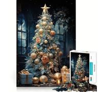 Watercolor Noel Jigsaw Puzzle1000 Pieces Mind Train Fun Clean Cut Sturdy Components Captivating Leisure for Cozy Indoors (50x75cm)