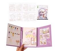 Watercolor Notebook for Beginners | Artistic Activity with Illustrations | Watercolor Painting Notebook Set | For Home Travel Road Residence Party Young Women Students