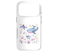 Watercolor Ocean Whale Shark Fish Coral Scene Case for iPhone 17 Pro