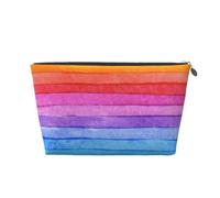 Watercolor Paint Bright Colors Line Artwork, Toiletry Pouch Makeup Bag Cosmetic Bag Portable Travel Toiletry Bag