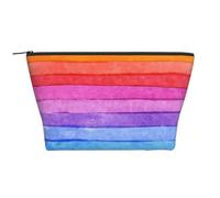 Watercolor Paint Bright Colors Line Artwork, Toiletry Pouch Makeup Bag Cosmetic Bag Portable Travel Toiletry Bag