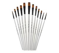 Watercolor Paint Brushes 12pcs/set Landscape Drawing Sketch Outline Accessories Equipment Afterschool Club Making Acrylic Paint Brush Set