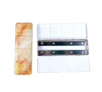Watercolor Paint Case Leakproof Lid 24 Well Metal Box Mixing Tray For Watercolour Oil Acrylics Gouaches Paints Quick Dissolving Watercolor Set