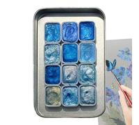 Watercolor Paint Glitter Set - Art Supplies, Portable Drawing Kit, Creative Doodle Tools | Fun Paint Set For Boys And Girls