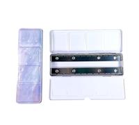 Watercolor Paint Palette Box 24 Well Travel Case Metal Storage Box Leakproof Lid For Artist Student Professional Artist Watercolor
