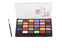 Watercolor Paint Set 30 Colors Set Professional Face Paint Kit with 1 Brush Safe& Non Water Based Face and Body Painting Makeup Palette Facepaints for Halloween Cosplay Costume