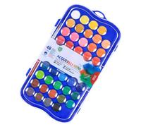 Watercolor Paint Set - 48 Colors Professional Watercolor, Paint Kit Portable Kid Set with High Pigment Quality for Home School Paints with Smooth Blend Painting