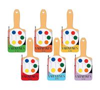 Watercolor Paint Set, 6pcs 5 Colours with 1 Paint Brush, Valentines Day Small Drawing Accessories, Watercolor Art Drawing Kit for Painters, Artists and Student