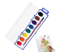 Watercolor Paint Set 8 Colors Washable Portable Paints Set