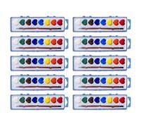 Watercolor Paint Set, Heart Shaped Kit, Painting Set with Washable Paint, Brush with Colors, Art Supplies, Watercolor Kit for Classroom School Exchange Projects