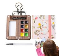 Watercolor Paint Set - Paint Palette Travel Kit, Watercolor Paint Set | Practical Pocket Watercolor Set, Pocket Watercolor Set, Lightweight Watercolor Painting Kit for Outdoor Home School