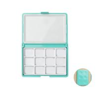 Watercolor Paint Storage Case 12 Well 24 Well Folding Box Mixing Tray For Watercolour Oil Acrylics Paints Student Paint Organizers