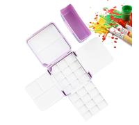 Watercolor Paint Storage Palette - Sealed 24 Grid Tiger Paint Box, Leak Proof Moisturizing Organizer | Multipurpose Portable Art Supplies Supply Container Painting Student Artist Outdoor Creation