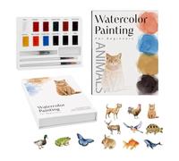 Watercolor Painting Book - 12 Illustration Art Workbook
