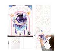 Watercolor Painting Kit - 7.3x5.5in Travel Watercolor Books Set, Portable Art Supplies, Multifunctional Long Lasting Drawing Tools | Professional Painting Stationery for Outdoor Crafts Activities