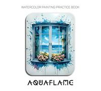 Watercolor Painting Practice Book - Aquaflame: An Explosive Journey into Saturated Gradients and Luminous Color