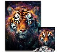 Watercolor Painting Tiger 1000 Pieces Puzzles for Adults Difficult Puzzles for Adults Birthday Gift Idea Challenging Brain Teaser Game 1000 PCS(38x26cm)