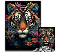 Watercolor Painting Tiger Adult Jigsaw Puzzles 1000 Pieces Difficult Puzzles for Adults for Mother'S Day Birthdays Christmas 1000 PCS(75x50cm)