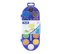 Watercolor Paints 30Mm 12 Colors Milan Top Quality