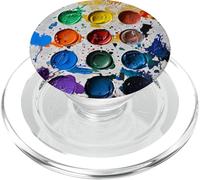 Watercolor Paints, Paint Palette | Colorful Painter Artist PopSockets PopGrip for MagSafe