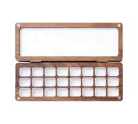 Watercolor Palette - 24 Grids Wooden | Mixing Box With Lid For Home Studio Field Sketching Workshop Projects Art Exhibitions Holiday Crafts Learning Activities Travel Portable