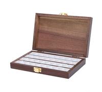 Watercolor Palette - Walnut Wood, 36 Wells, Lid Included, Portable Travel Mixing Tray for Artists, Empty Watercolor Palette for Creative Use