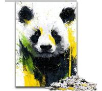 Watercolor Panda 1000 Piece Jigsaw Puzzle for Adults And Teenagers, Perfect for Game Nights, Colorful Toy for Home Gift (26x38cm)