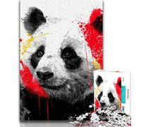Watercolor Panda 1000 Piece Jigsaw Puzzles for Adults Gifts,Decompressing Intellectual Educational Toy Perfect Decoration 38x26cm