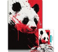 Watercolor Panda Jigsaw Puzzles for Teenagers 1000 Jigsaws,Challenging To Complete But Fun And Humorous Birthday Present,Gifts,Wall Art (38x26cm)