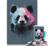 Watercolor Panda JigsawPuzzle 2000 Pieces for Adults,Learning Educational Toys Family Games with Matching Poster And Trivia Sheet 70x100cm