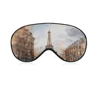 Watercolor Paris Sleeping Mask Sleep Mask for Side Sleeper Relaxing Zero Pressure Night Blindfold Light Block-Out Eye Mask for Sleep with Easy Adjustable Strap