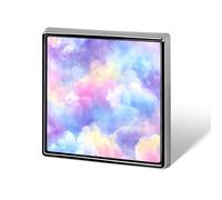 Watercolor Pastel Colors Soft Blue Pink Lavender Purple Unisex Brooches & Pins Square Lightweight Lapel Badge Jewelry for Clothing Shawl Hat