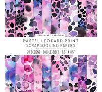 Watercolor Pastel Leopard Print Scrapbook Papers:For Scrapbooking, Double Sided Craft Paper, Decorative DIY Junk Journals, Decoupage