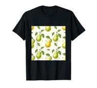 Watercolor Pear Fruit Pattern T-Shirt
