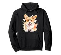 Watercolor Pem Welsh Corgi for Dog Lovers Pullover Hoodie
