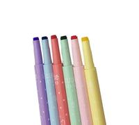 Watercolor PenStamp Marker Pen Watercolor Marker Pen With Art Seal Highlighter For Coloring Book Doodling Drawing 5 Pieces
