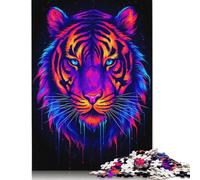Watercolor Pig Portrait Puzzles 500 Pieces Wood Puzzle Jigsaws for Adults Educational Game Challenge Toy 500pcs (52x38cm)