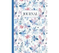 Watercolor Poinsettias Journal: Blank Dotted Page Notebook
